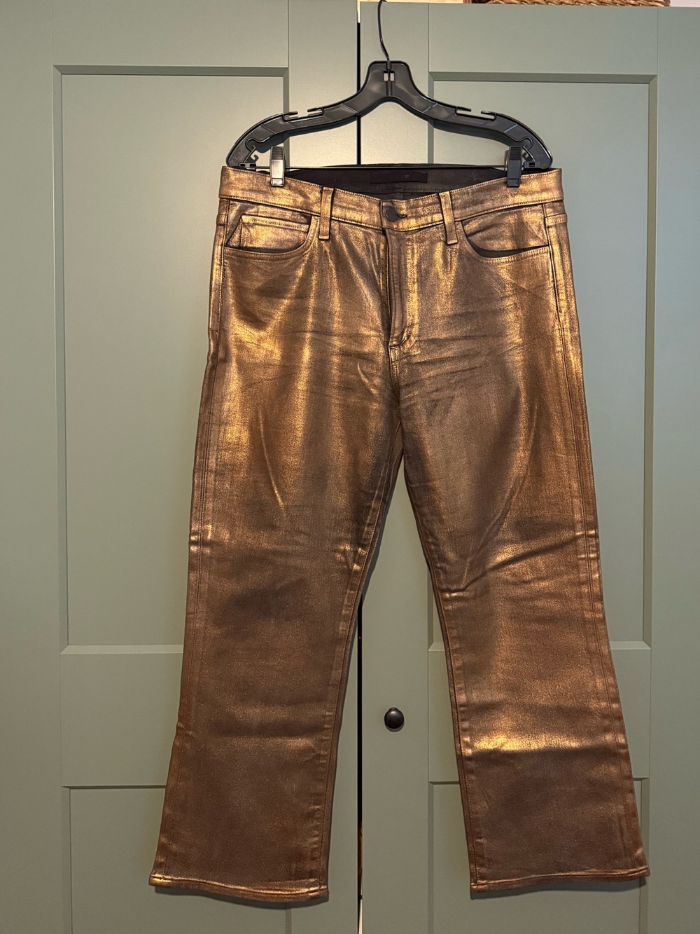 Joe's Jeans Metallic Copper Callie Ankle Jeans